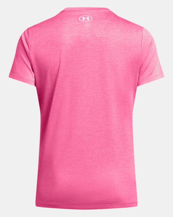 Women's UA Tech™ Twist Short Sleeve in Pink image number 3